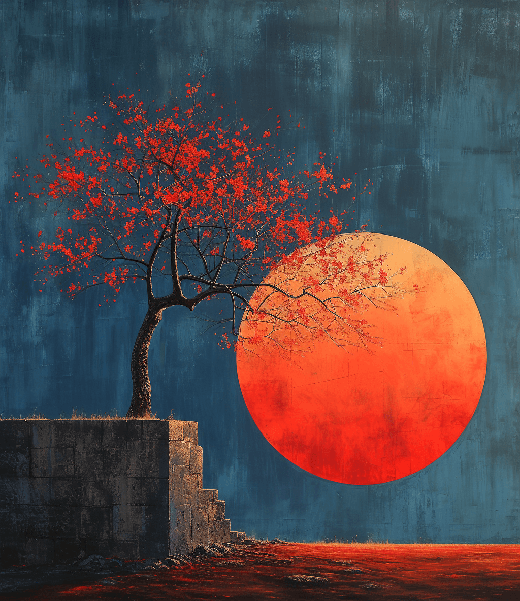 أمر Midjourney: إزهار ضوء القمر، لوحة، بأسلوب... - Midjourney