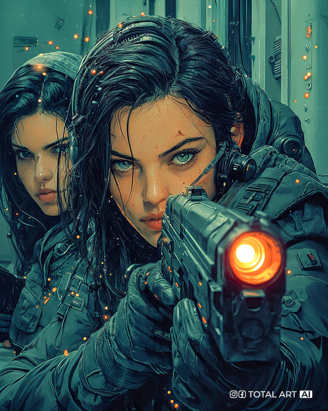 «Infiltration of a sabotage group» - Midjourney