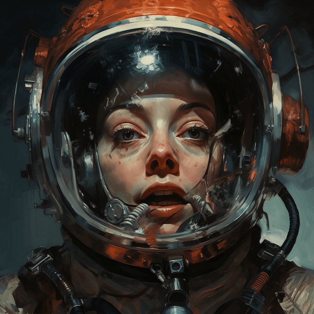 Sci fi Astronaut terror - Midjourney