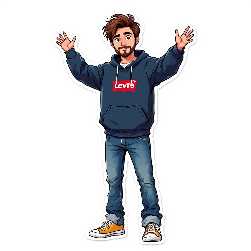 FLUX prompt: A full body illustration of an animated cartoon po... - FLUX