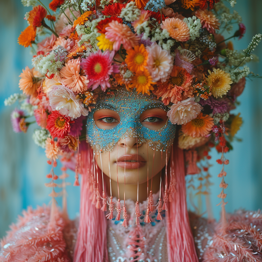 Midjourney prompt: portrait photography, a woman in a glamorous makeu... - Midjourney