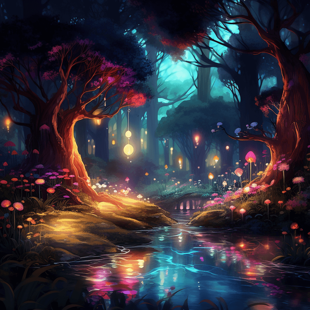 Fantasy Forest - Midjourney