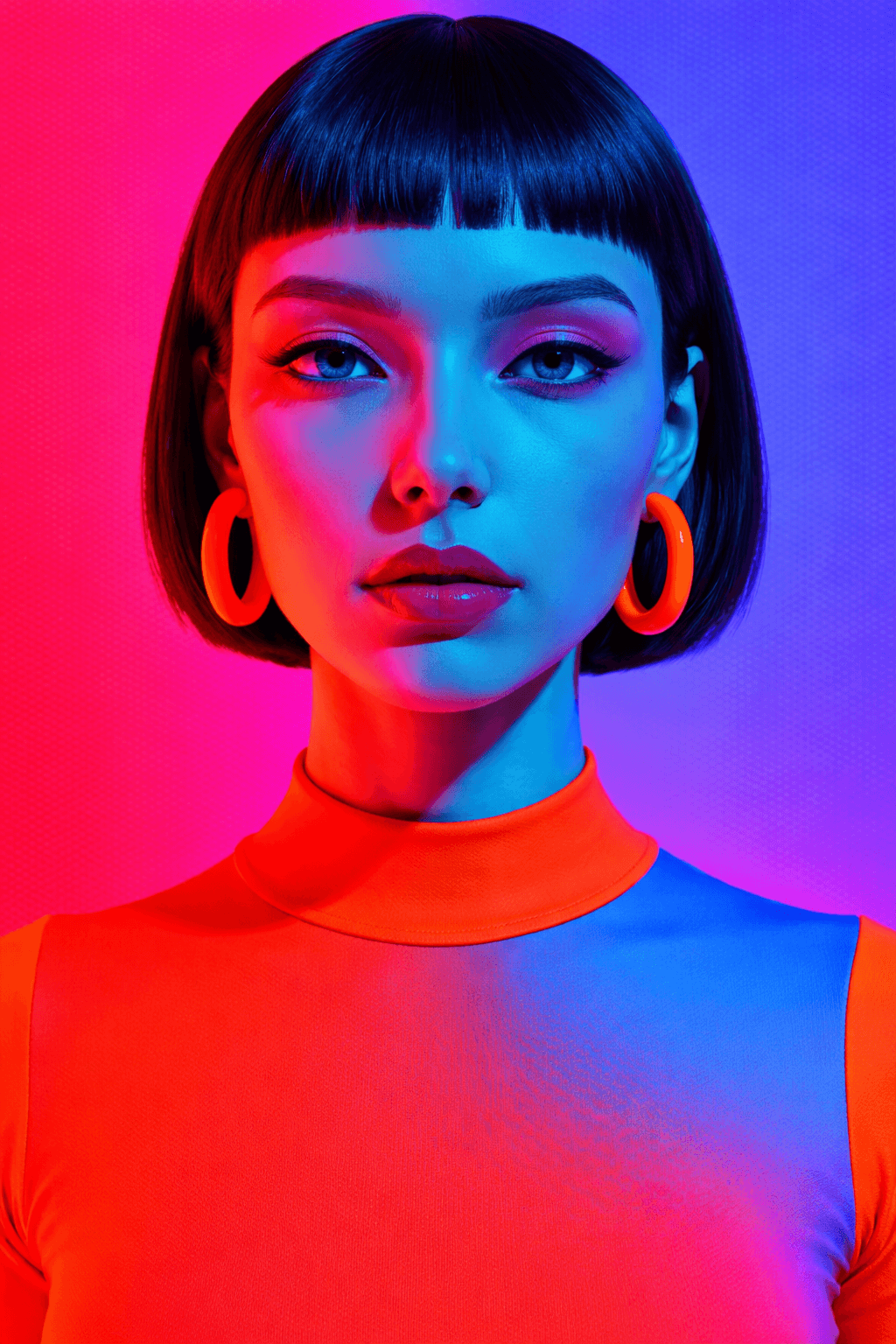 FLUX prompt: True realism. Hyper close-up to her upper-body. A ... - FLUX