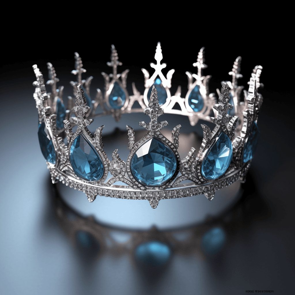 Midjourney prompt: A fairytale-inspired 3d princess crown, in the art... - Midjourney