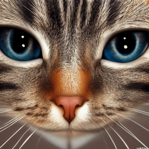 Stable Diffusion prompt: Hyperrealistic cat, HD, very detailed, symmetrical - Stable Diffusion