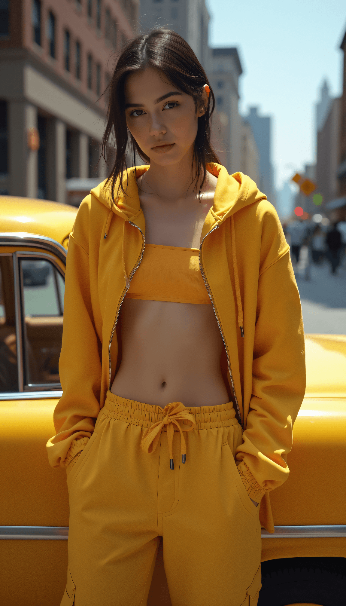 FLUX prompt: Fashion photo of a Young androgynous female model ... - FLUX