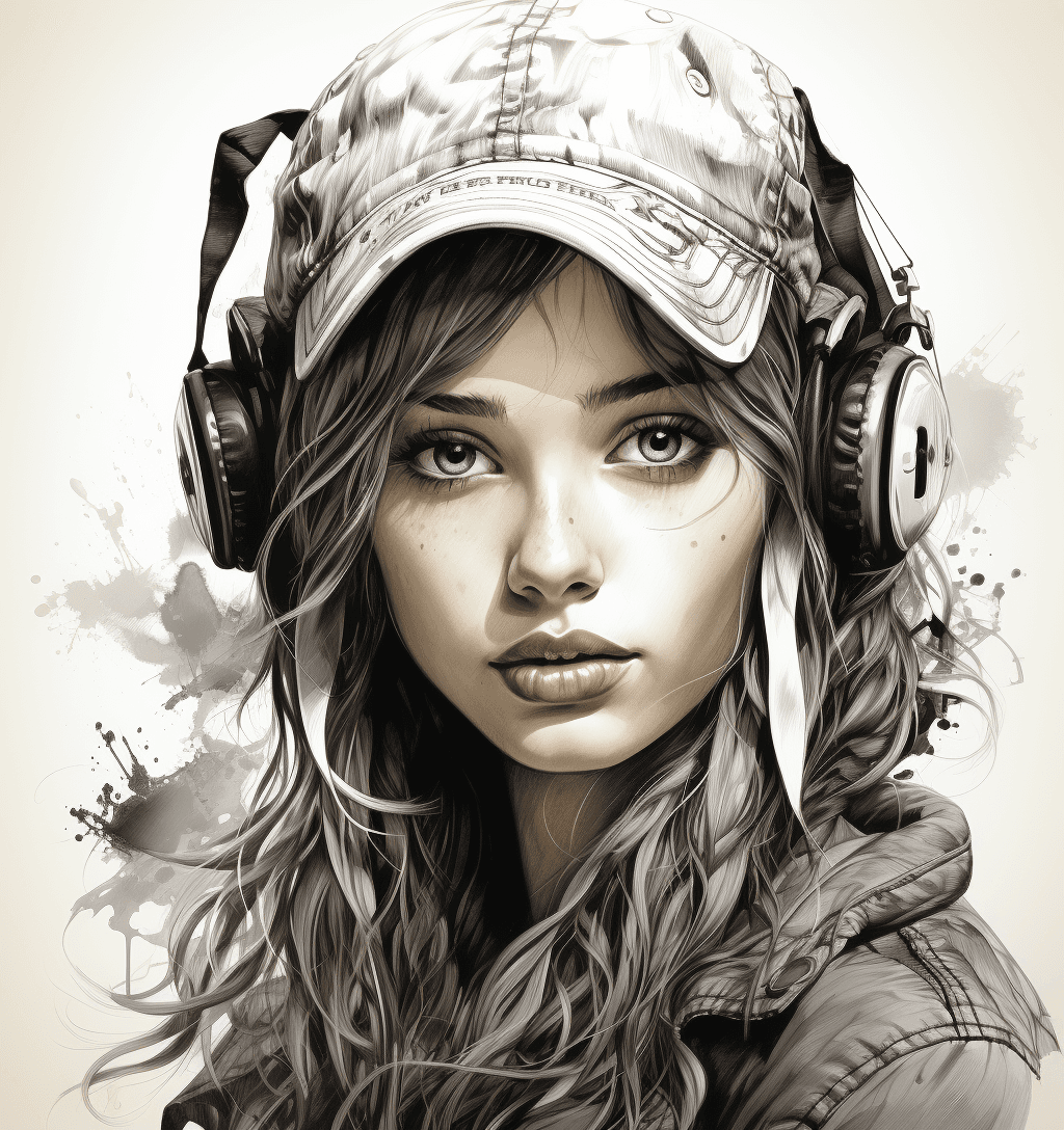 Midjourney prompt: drawing for teens how to sketch a teenage girl, in... - Midjourney