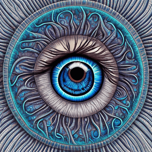 Openjourney prompt: An eye illustration, tree roots instead of lashes... - Openjourney