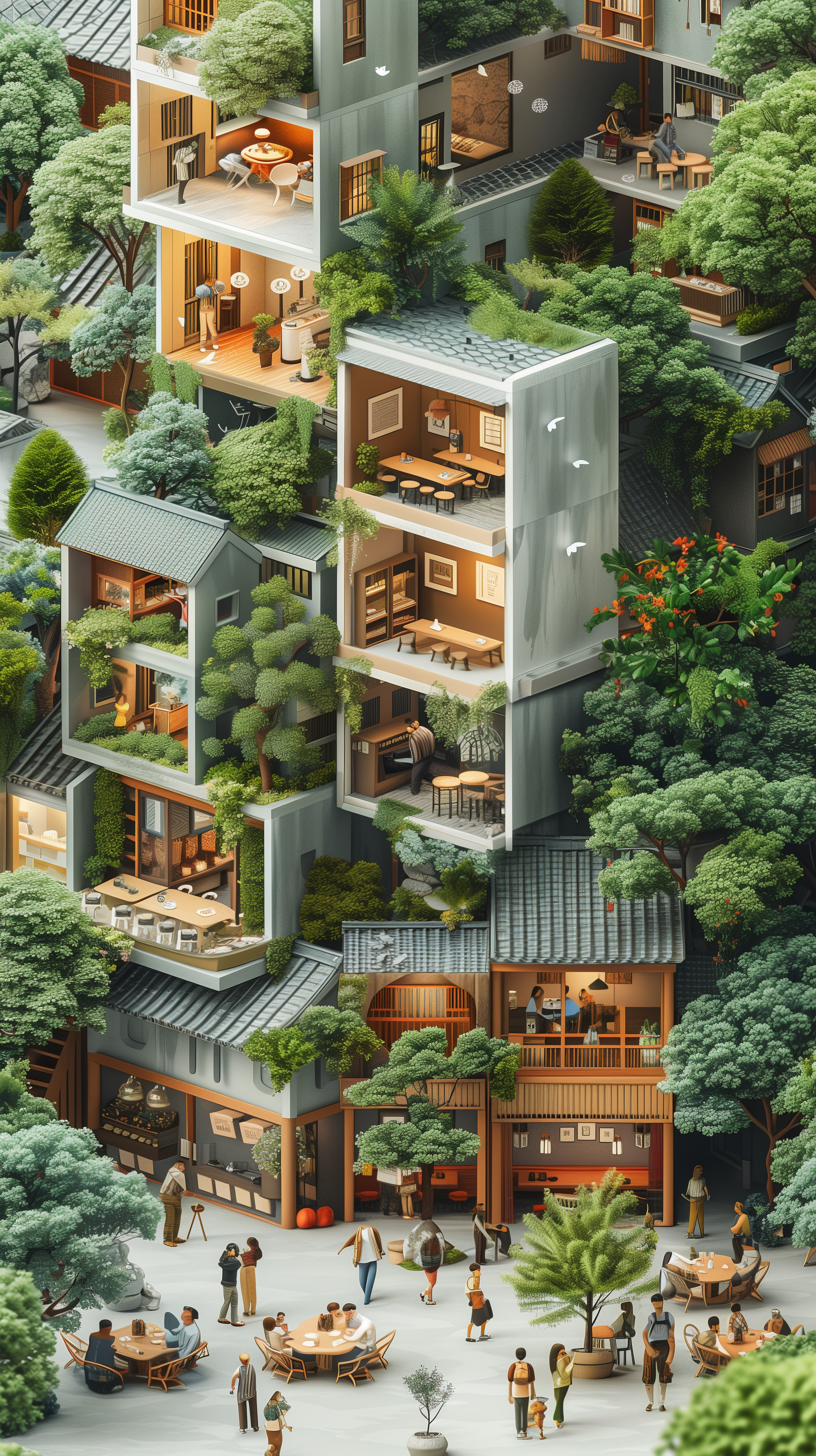 Midjourney prompt: isometric illustrations, 3D clay style, hand craft... - Midjourney
