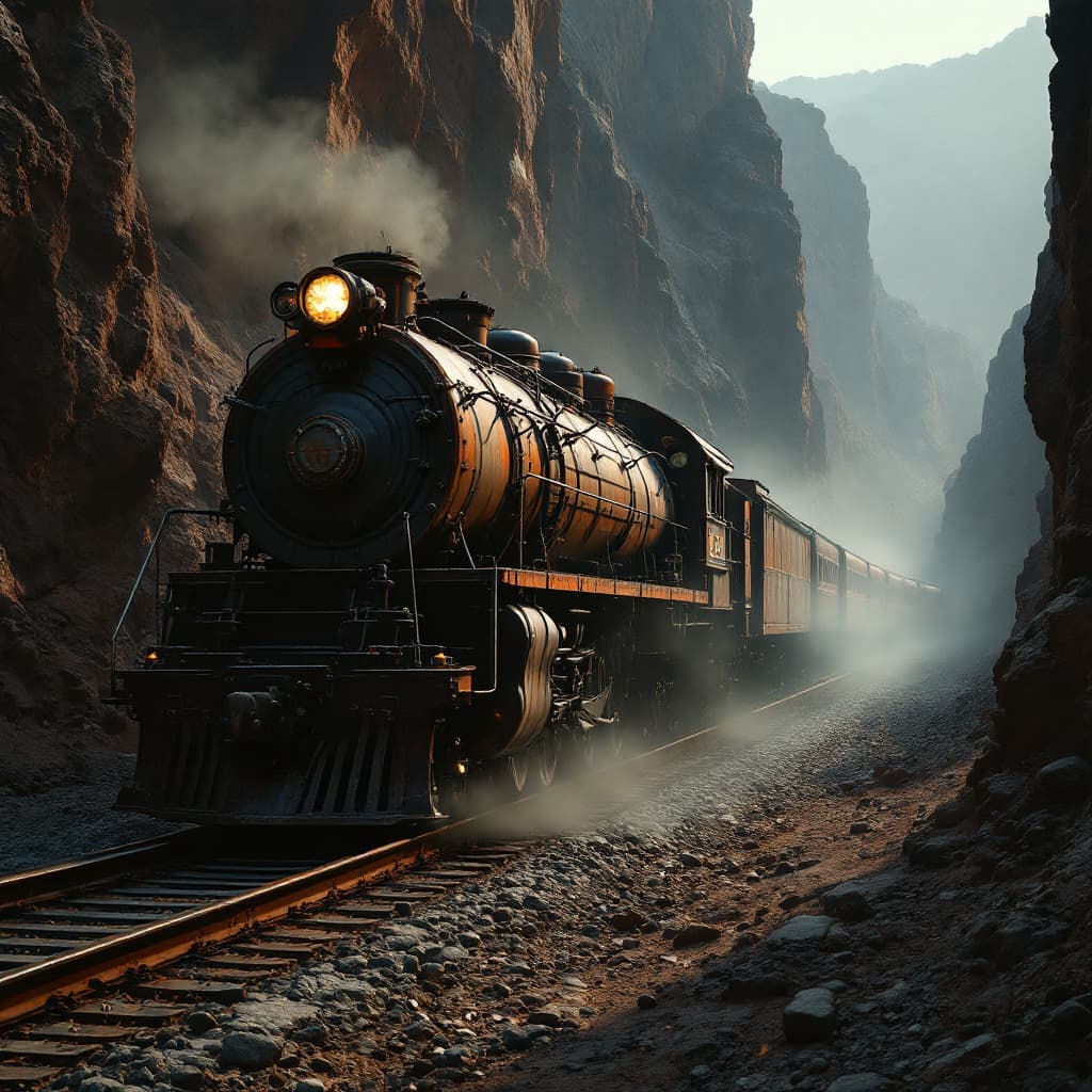 FLUX prompt: generate an image of a metal and rusty freight tra... - FLUX