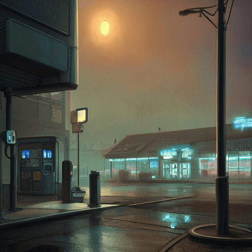 Stable Diffusion prompt: a highly detailed matte painting of a single gas s... - Stable Diffusion