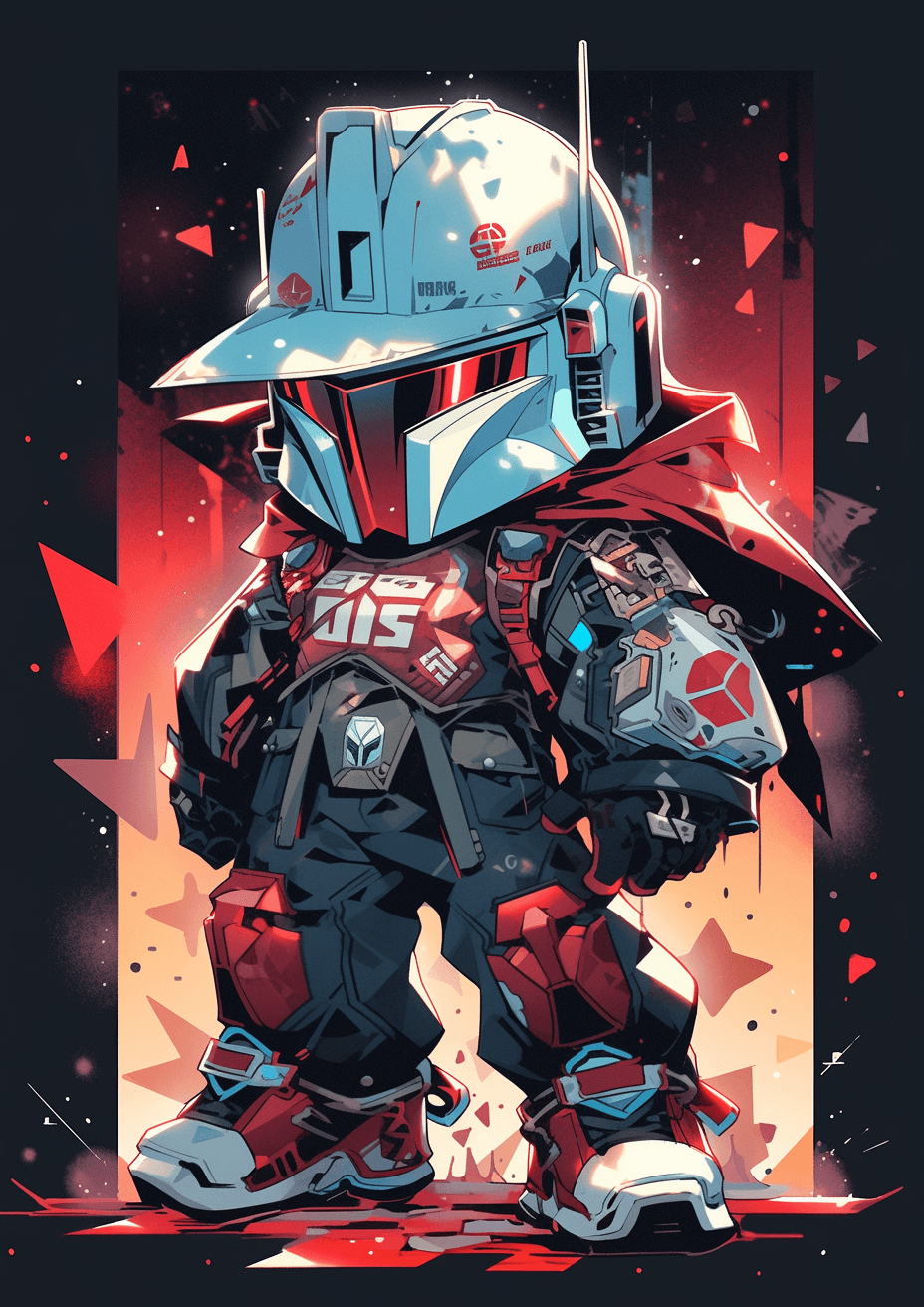 Midjourney prompt: star wars boba fett by chris phu 1, in the style o... - Midjourney