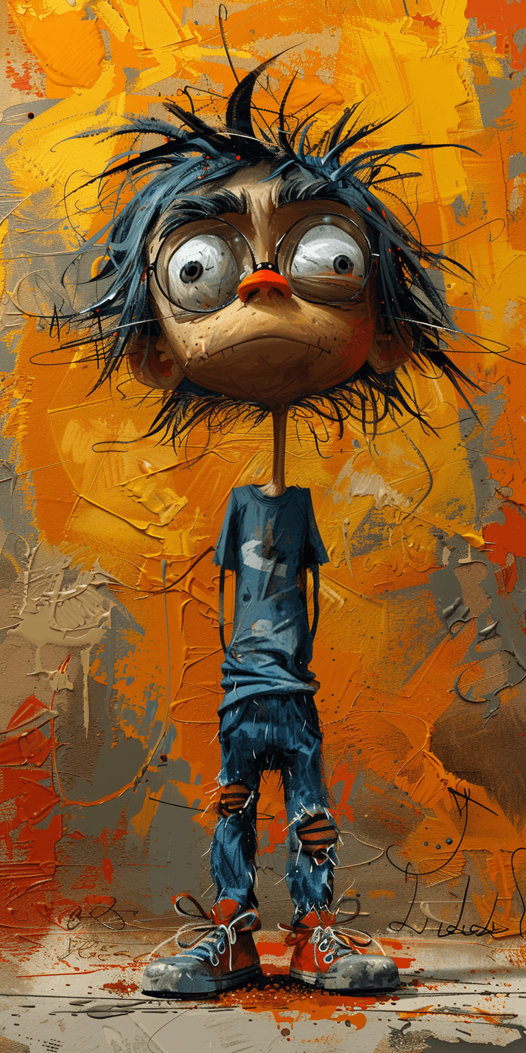 Midjourney prompt: caricature illustration, children's comic book cha... - Midjourney