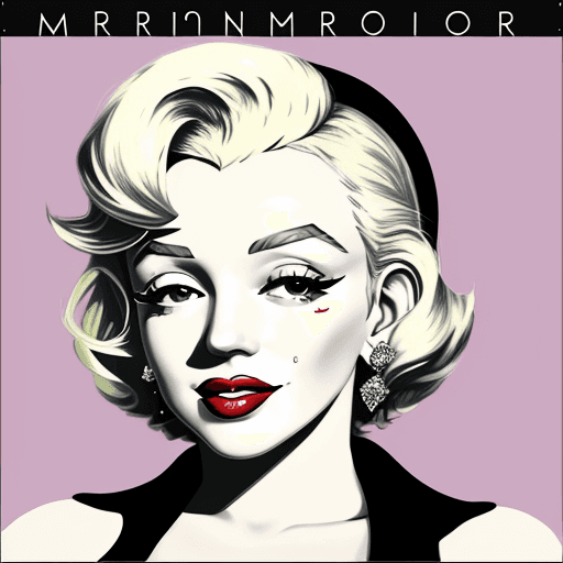 DreamShaper prompt: Contemporary painting of Marilyn Monroe, dressed i... - DreamShaper