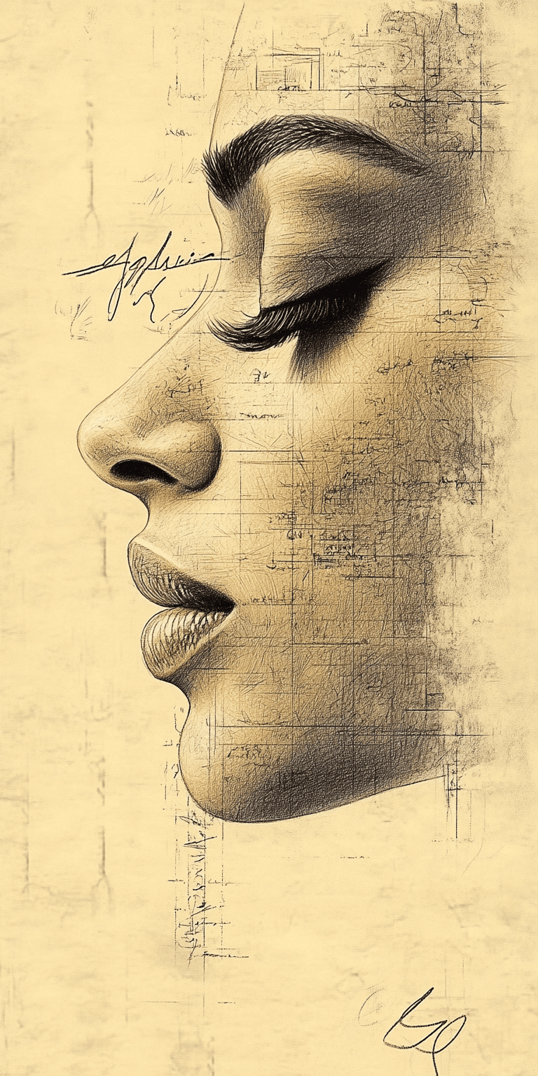 Midjourney prompt: graphite pencil drawing, simple, woman's face, by ... - Midjourney