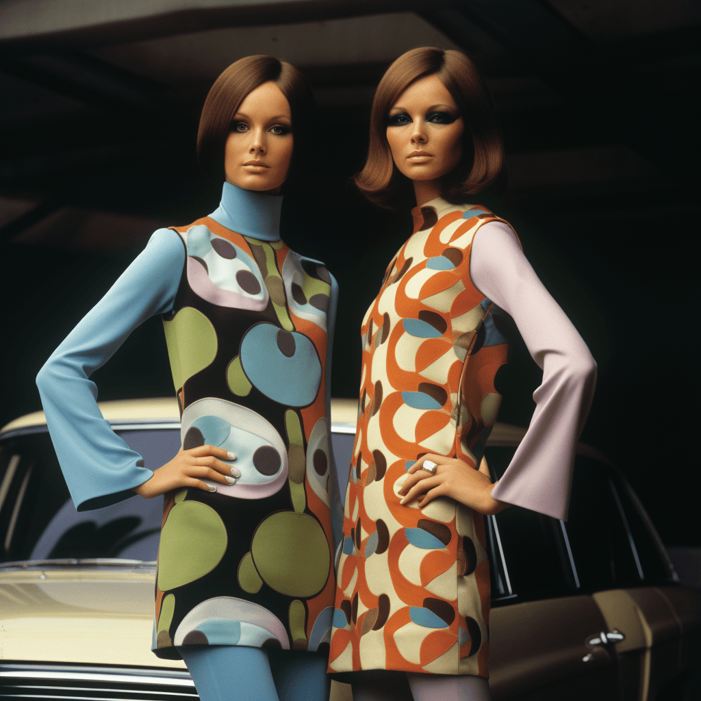 Midjourney prompt: high fashion, vogue, 1967 --c 25 --no no ugly, def... - Midjourney