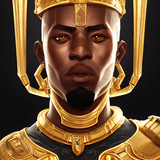 Arcane Diffusion prompt: Close-up portrait of a Nubian king from ancient eg... - Arcane Diffusion