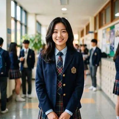 ارتفاع في سن المراهقة K-دراما الزي المدرسي صورة AI - MakeMyTrend