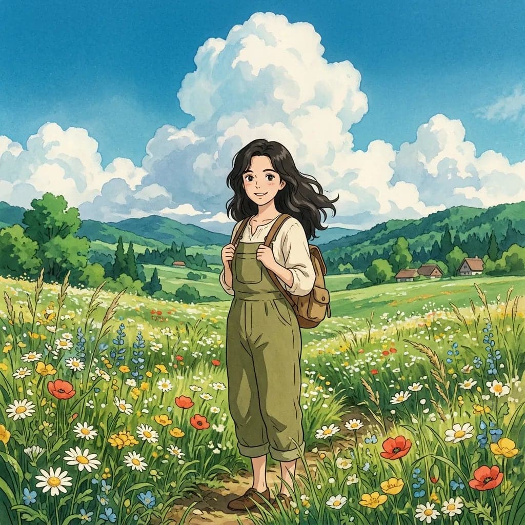 صورة شخصية لـ Studio Ghibli Summer Meadow AI