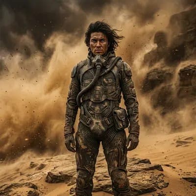 صورة الكثيب Arrakis Sandstorm Desert AI - MakeMyTrend