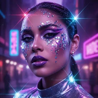 Euphoria Glitter Dreamscape AI Portrait - MakeMyTrend