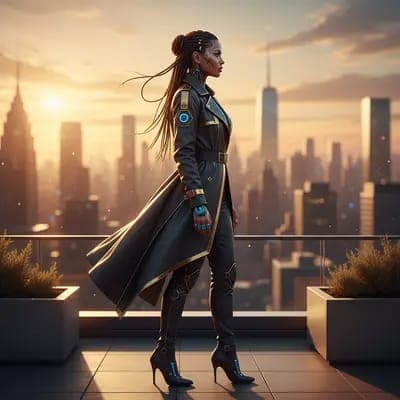 صالة حضرية على السطح، صورة ذات رؤية AI - MakeMyTrend