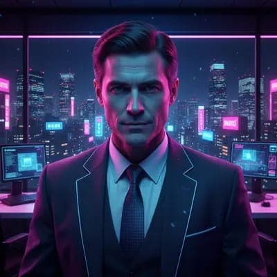 Futuristic Neo-Tokyo Tech CEO Portrait AI - MakeMyTrend