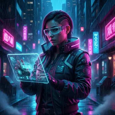 Cyberpunk Streetwear Tech Innovator AI Trend - MakeMyTrend