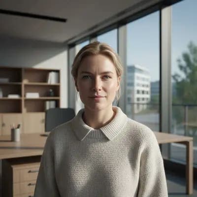 Scandi-Chic Bright Airy Office AI Portrait - MakeMyTrend