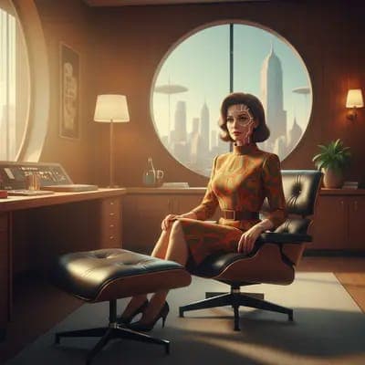 Mid-Century Modern Creative Director Portrait AI - MakeMyTrend