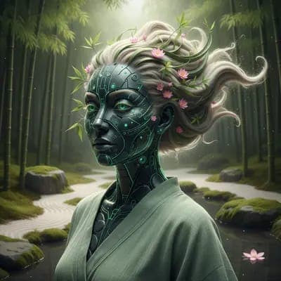 Zen Garden Wellness Coach Portrait AI - MakeMyTrend