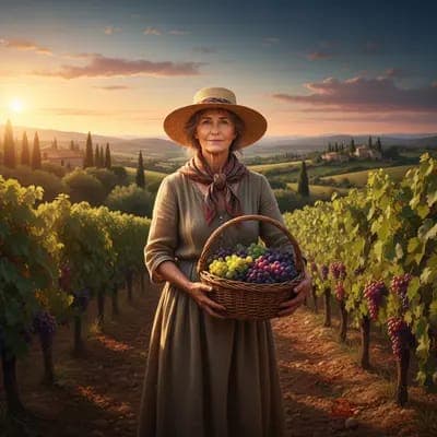 Provence Vineyard Owner Harvest AI Filter - MakeMyTrend