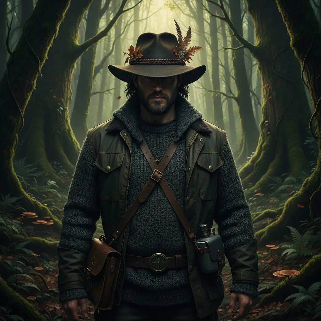 Dark Emerald Forest Ranger Professional AI Filter