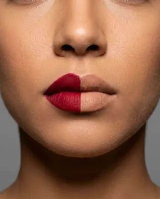 شفاه مقسمة بلونين - MakeMyTrend