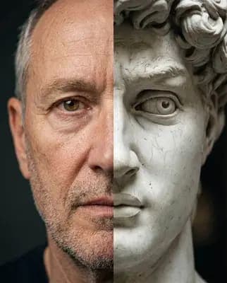 Stone Statue Contrast - MakeMyTrend