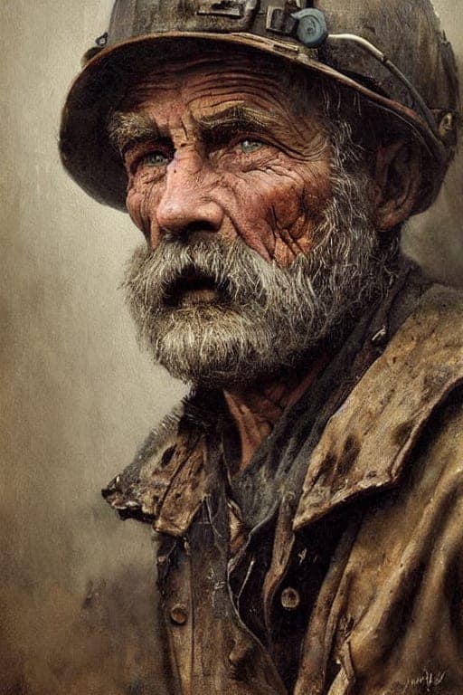 Stable Diffusion prompt: a portrait of an old coal miner in 19th century, b... - Stable Diffusion