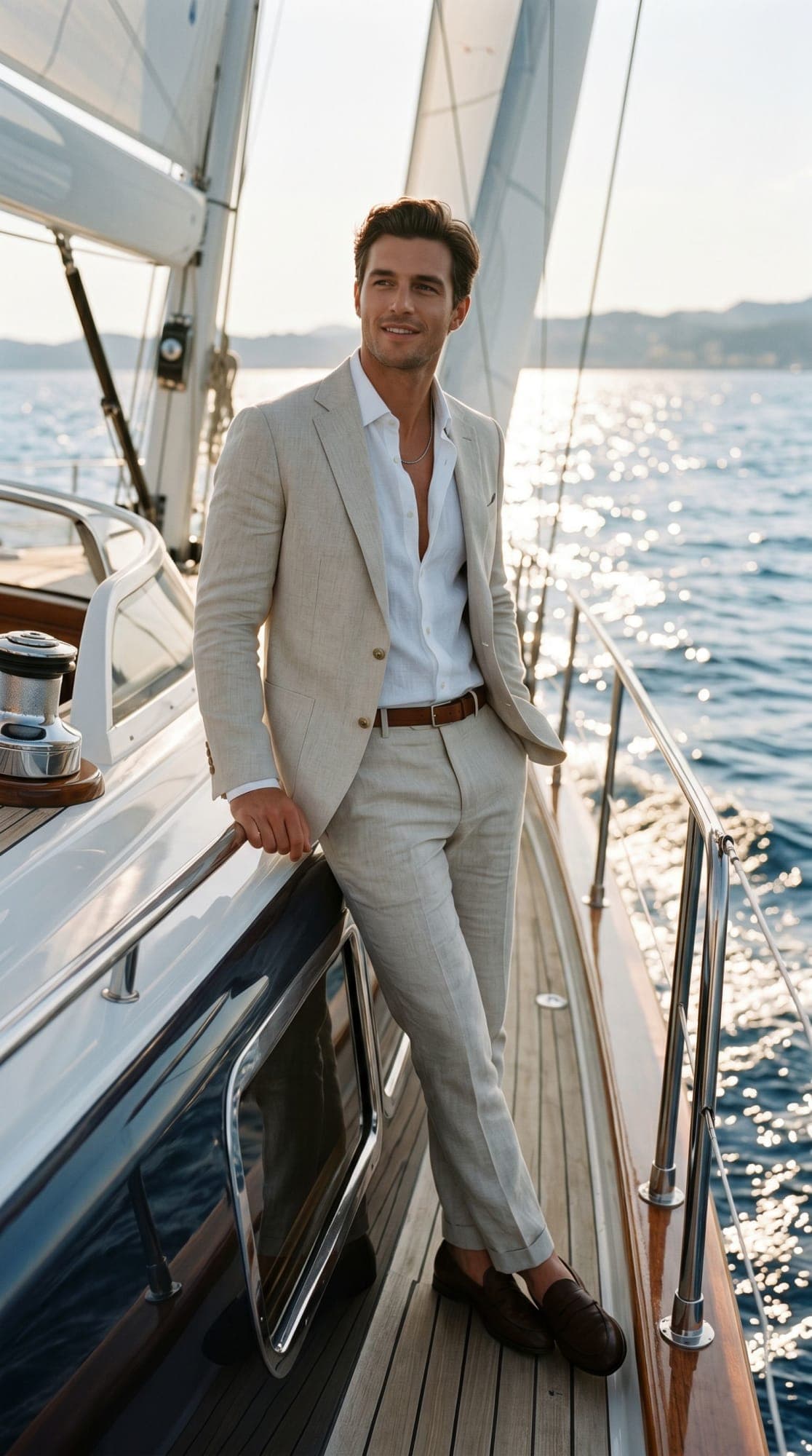 Nano Banana prompt: Create a high-end fashion image of a male model we... - Nano Banana