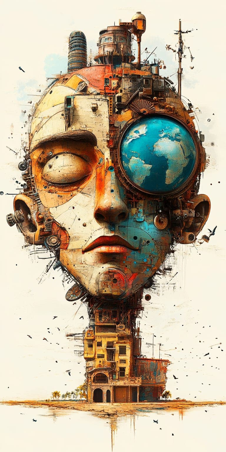 Midjourney prompt: abstract surrealism --ar 1:2 --personalize yruxpc2...