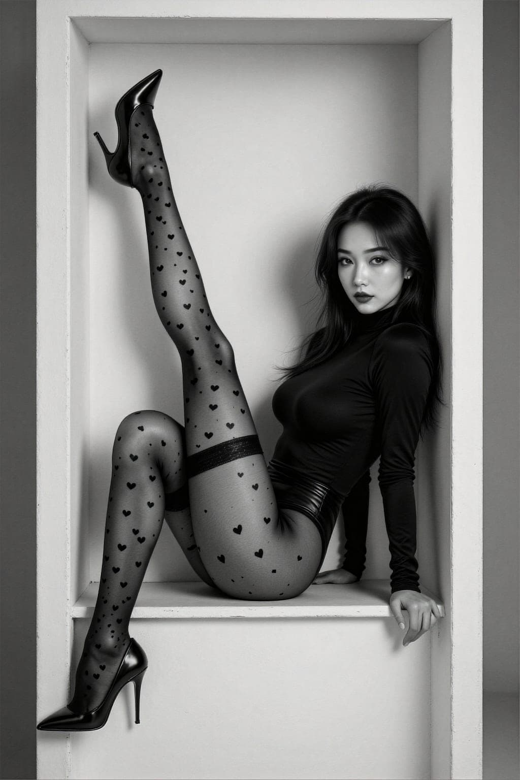 Z Image prompt: Character: A beautiful East Asian woman with long,... - Z Image