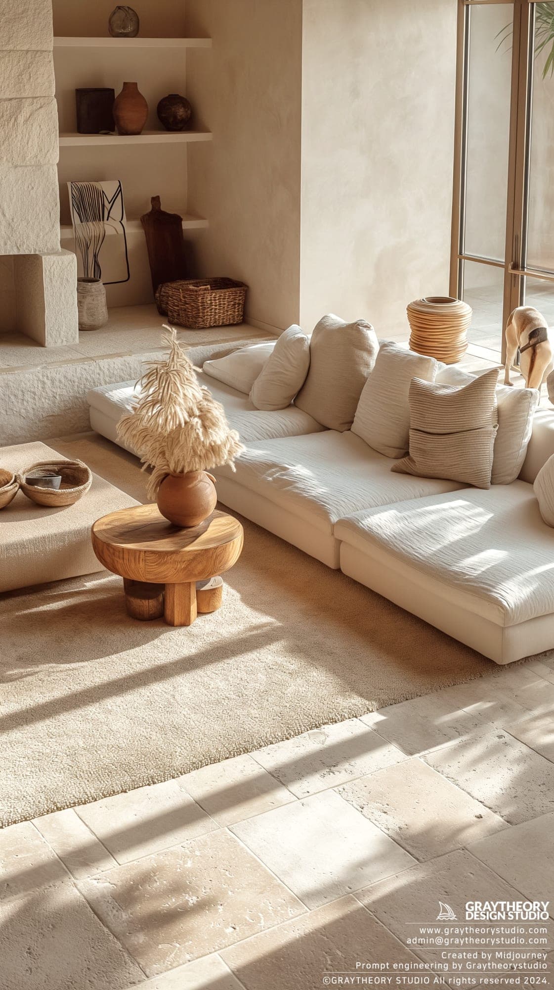 Realism Living room interior - Midjourney